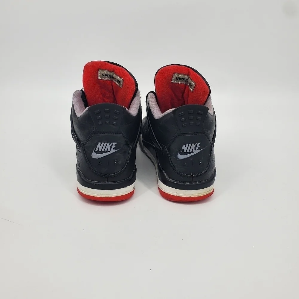 Nike Air Jordan 4 Retro GS Bred Reimagined Shoes 7Y 8.5 Womens FQ8213-006